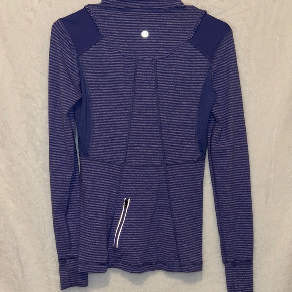 Lululemon Athletica Purple Striped Pullover - Picture 6 of 11